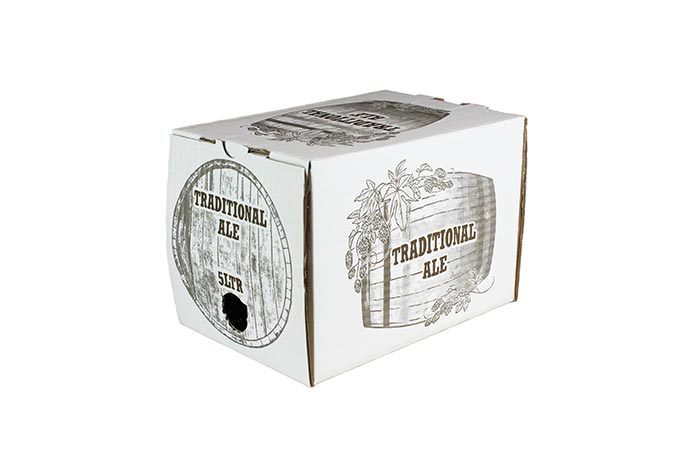 5 litre printed ale box - bag in box